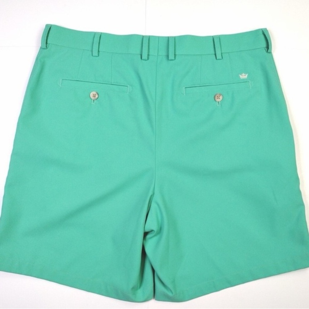 Peter Millar Teal Flat Front Shorts